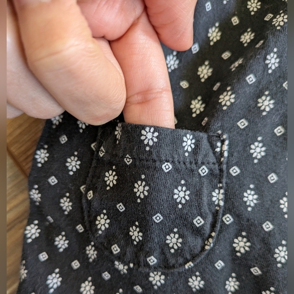 Carter's Baby Girl Black White Cotton Sleeveless Pocketed Pants Romper 3 Months - Picture 3 of 5